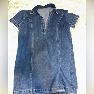 Denim Short Sleeve Dress
